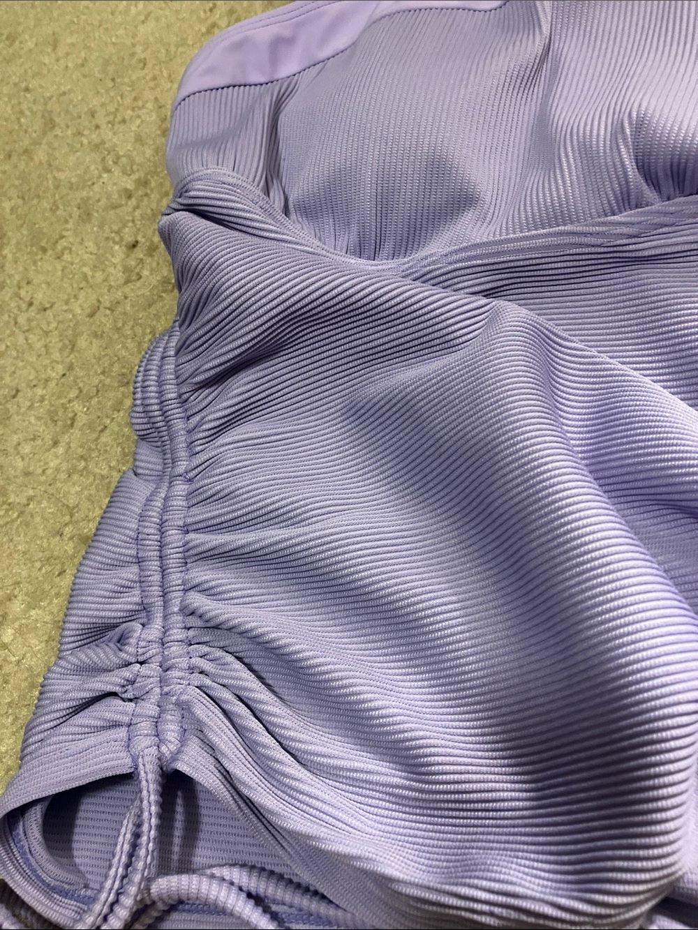 Lilac Ruched Tankini - Picture 2 of 7